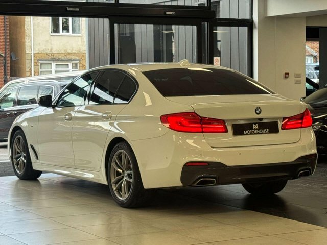 BMW 5 Series 2018 2.0 520D M Sport Saloon Euro YD18VFO White #2