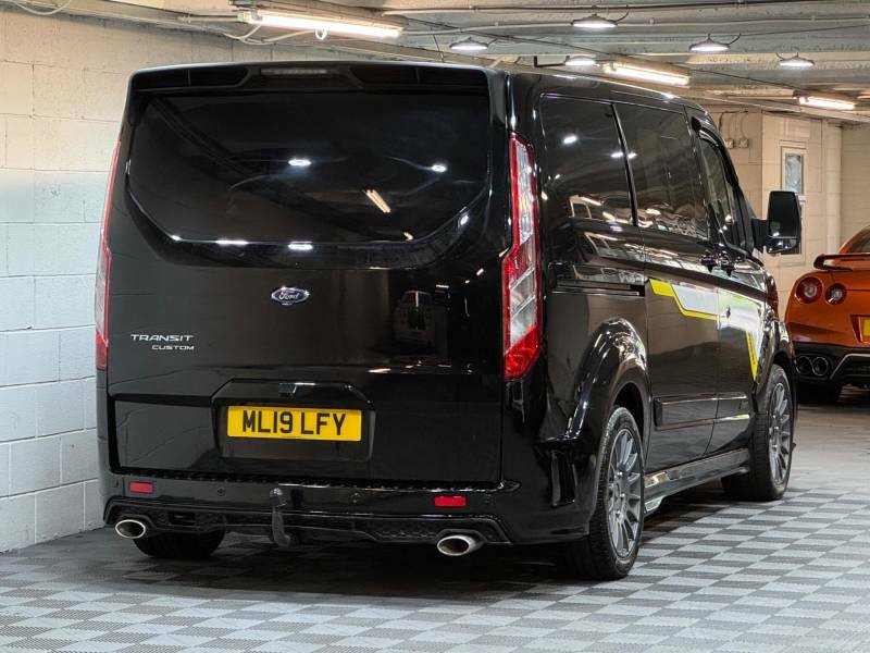 Ford Transit Custom 2.0 Ecoblue 170Ps Low Roof Dcab Limited Van ML19LFY Black #4