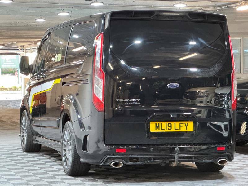 Ford Transit Custom 2.0 Ecoblue 170Ps Low Roof Dcab Limited Van ML19LFY Black #3