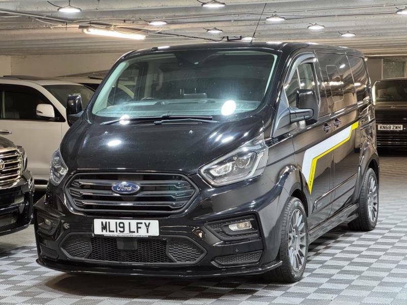 Ford Transit Custom 2.0 Ecoblue 170Ps Low Roof Dcab Limited Van ML19LFY Black #6