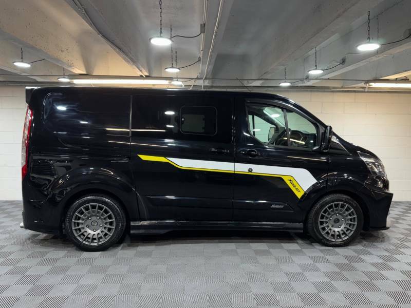 Ford Transit Custom 2.0 Ecoblue 170Ps Low Roof Dcab Limited Van ML19LFY Black #5