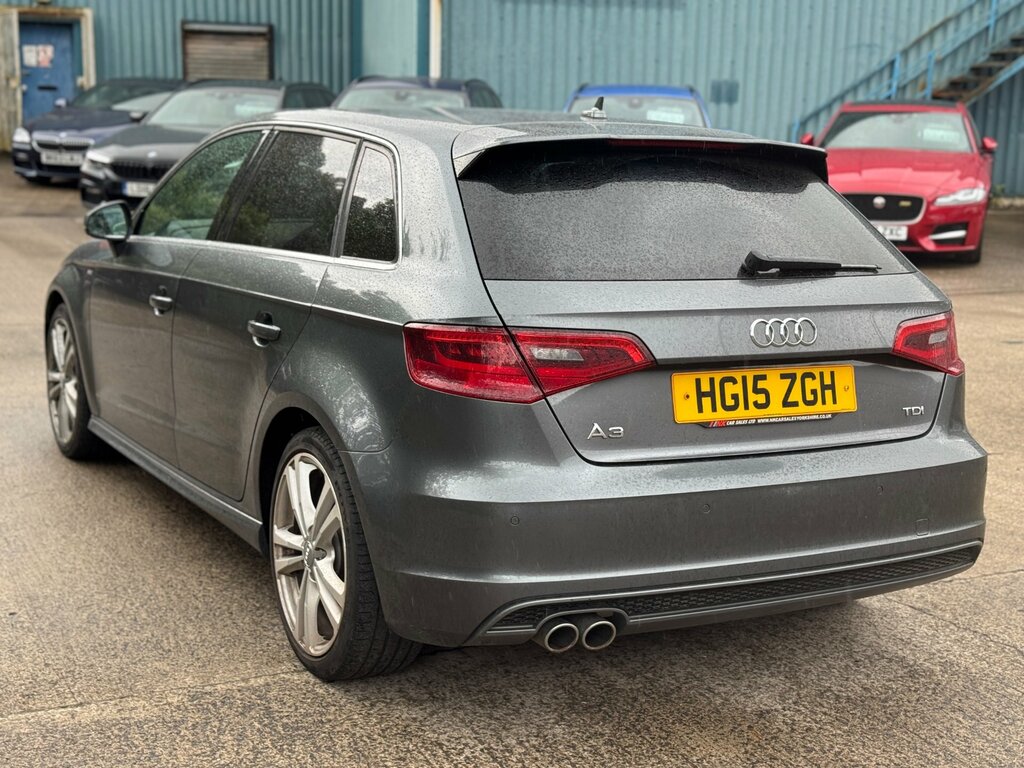 Audi A3 2.0 Tdi S Line Sportback Euro 6 HG15ZGH Grey #4