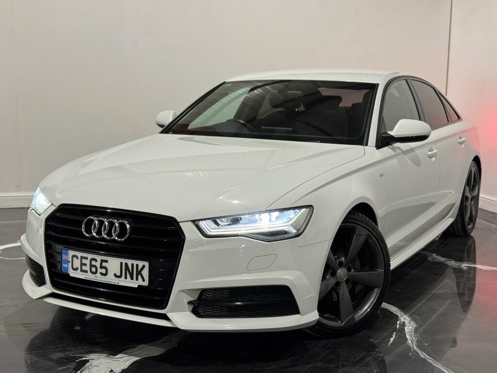 Audi A6 Saloon 2.0 Tdi Ultra Black Edition Saloon S Tr CE65JNK White #3