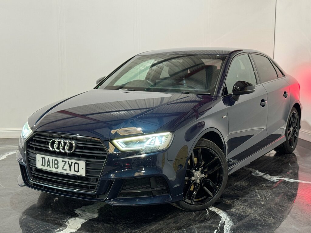 Audi A3 2.0 Tdi Black Edition Saloon S Tronic E DA18ZYO Blue #3