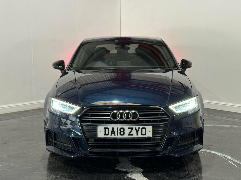 Audi A3 2.0 Tdi Black Edition Saloon S Tronic E DA18ZYO Blue #2