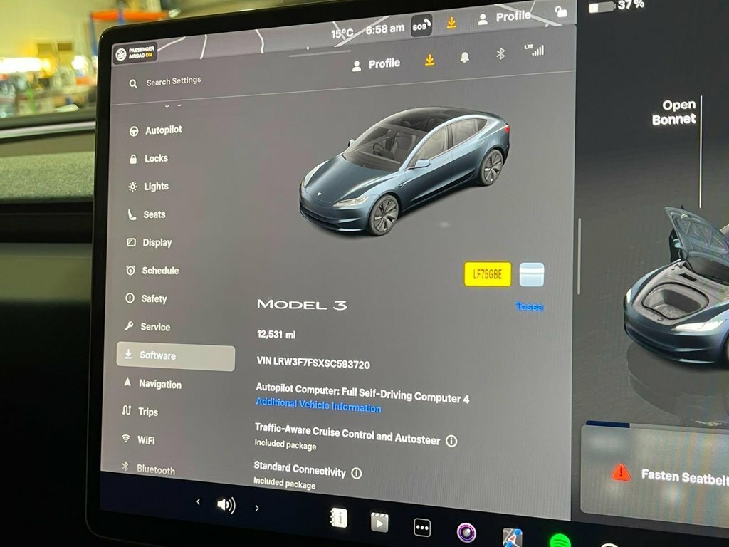 Tesla Model 3 Saloon Rwd 208 Ps LF75GBE Grey #2