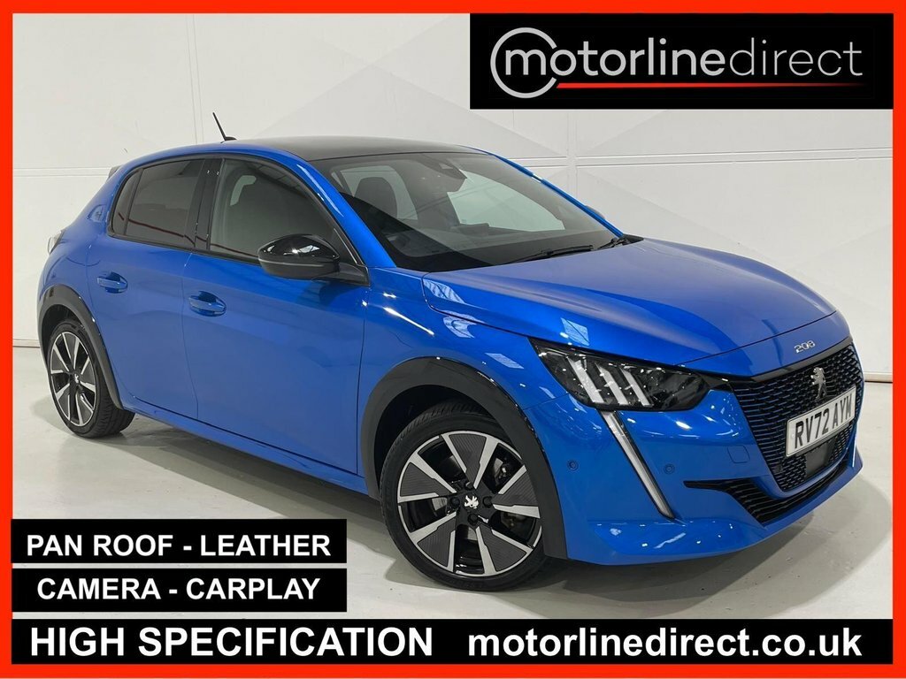 Peugeot e-208 50Kwh Gt Premium Hatchback 7Kw Blue