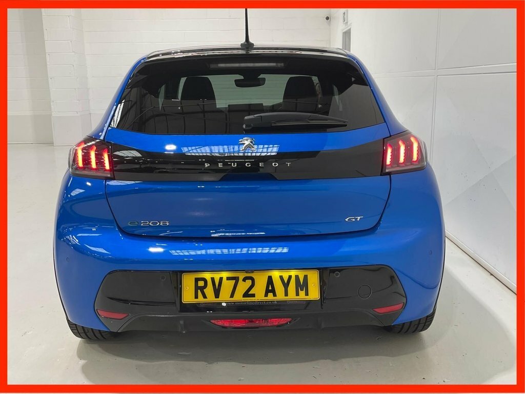 Peugeot e-208 50Kwh Gt Premium Hatchback 7Kw Blue #4