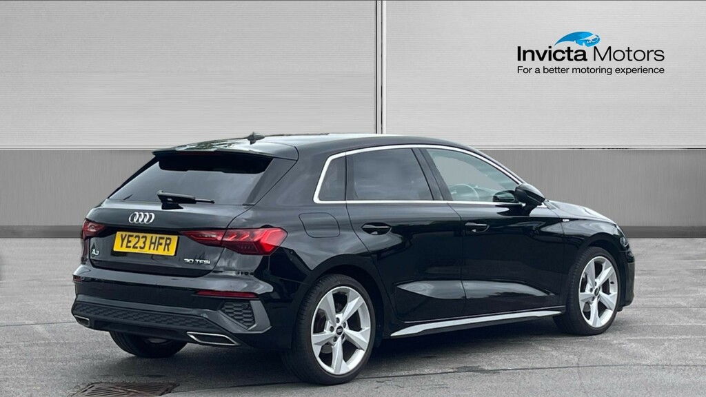 Audi A3 S Line YE23HFR Black #3