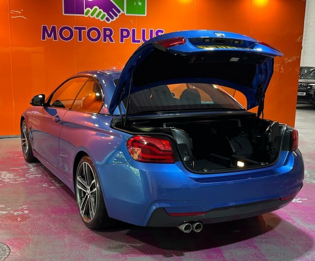 BMW 4 Series 2.0 420D M Sport Convertible Euro GV17LOF Blue #4