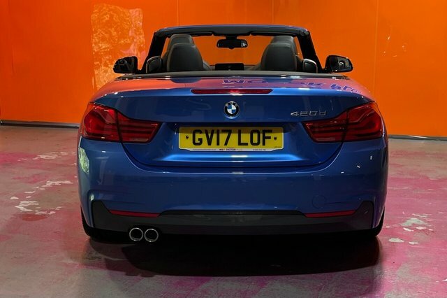BMW 4 Series 2.0 420D M Sport Convertible Euro GV17LOF Blue #6