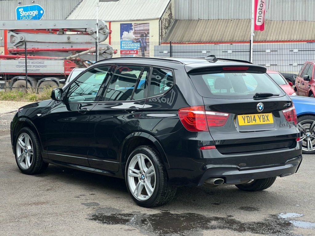 BMW X3 2L M Sport YD14YBX Black #5