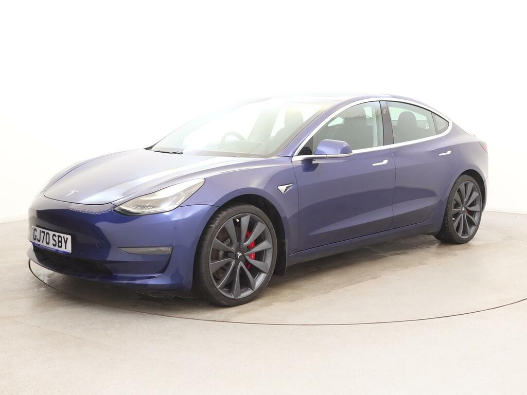 Tesla Model 3 Performance Awd Performance Upgrade Blue #3