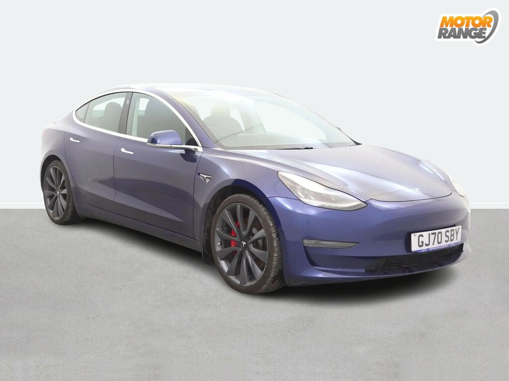 Tesla Model 3 Performance Awd Performance Upgrade Blue