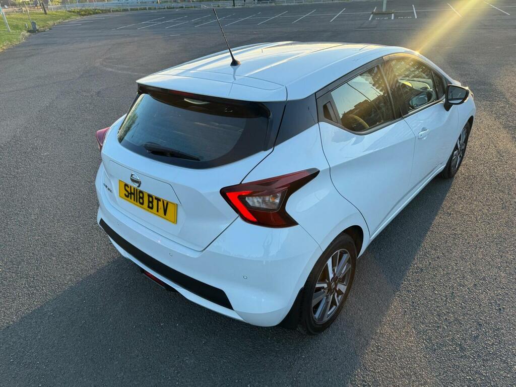 Nissan Micra Hatchback 0.9 Ig-t Acenta Euro 6 Ss 20181 SH18BTV White #4