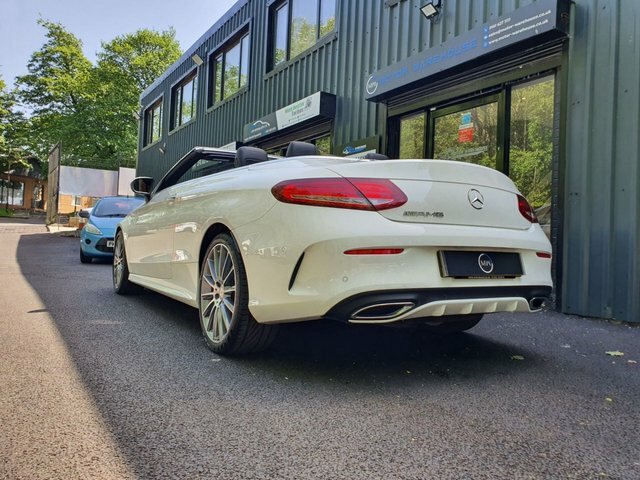 Mercedes-Benz C Class 2.1 C220d Amg Line Cabriolet G-tronic White #3