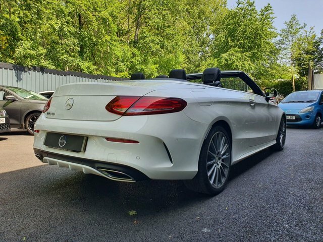 Mercedes-Benz C Class 2.1 C220d Amg Line Cabriolet G-tronic White #6