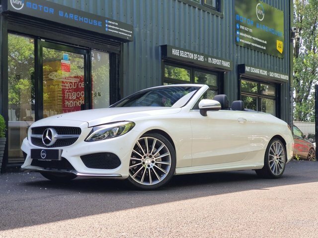 Mercedes-Benz C Class 2.1 C220d Amg Line Cabriolet G-tronic White