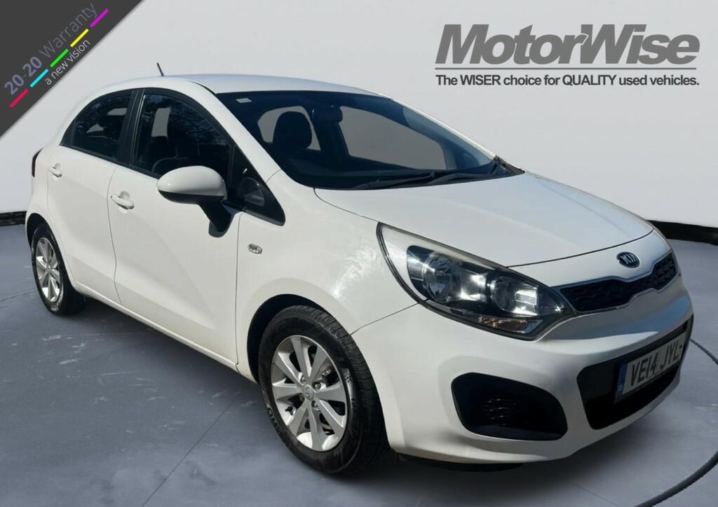 Kia RIO 1.25 Vr7 Great First Car Low Insurance Alt To Fies White