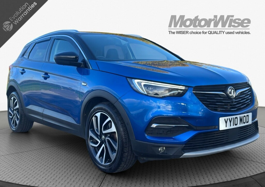Vauxhall Grandland X Turbo Elite Nav - Heated Seats - Satnav - Full Ser Blue