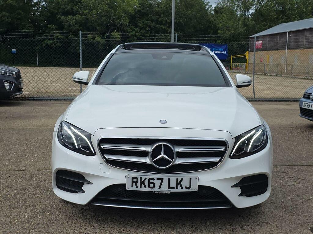 Mercedes-Benz E Class Estate 2.0 E220d Amg Line Premium G-tronic Euro RK67LKJ White #5