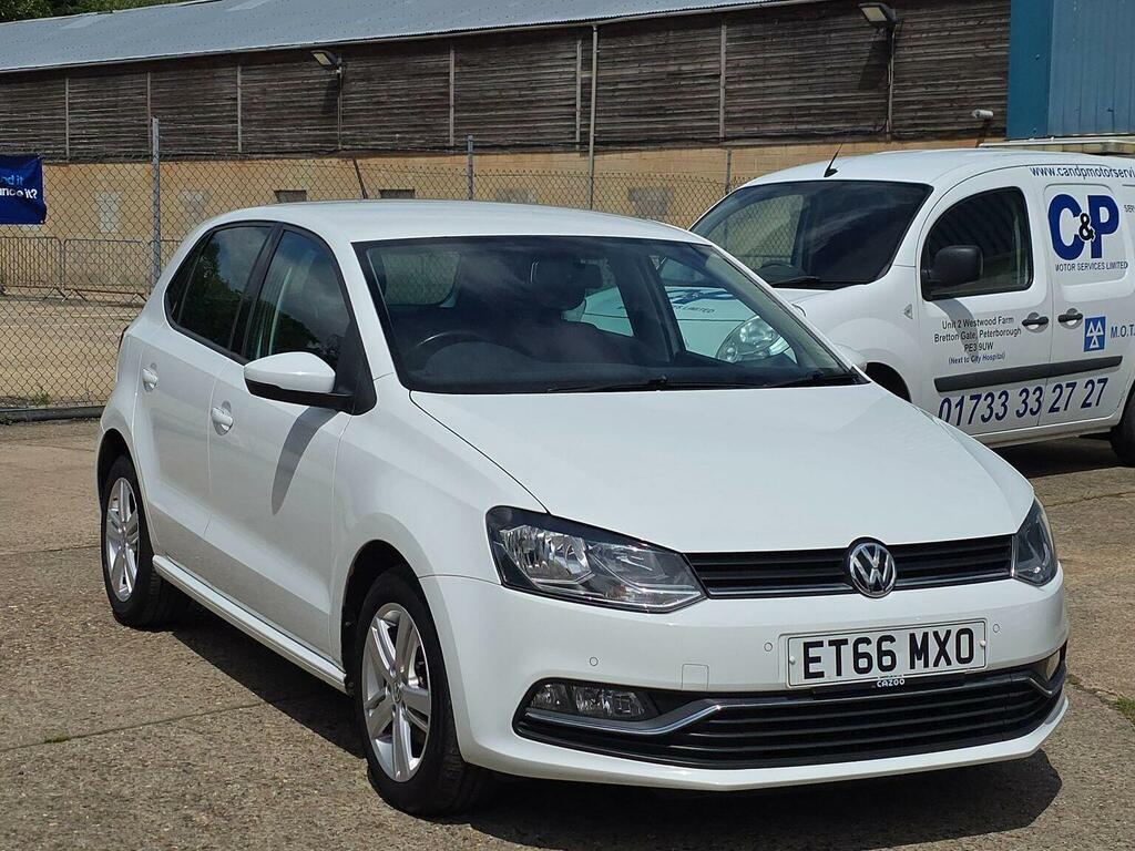 Volkswagen Polo Hatchback 1.2 Tsi Bluemotion Tech Match Euro 6 S White