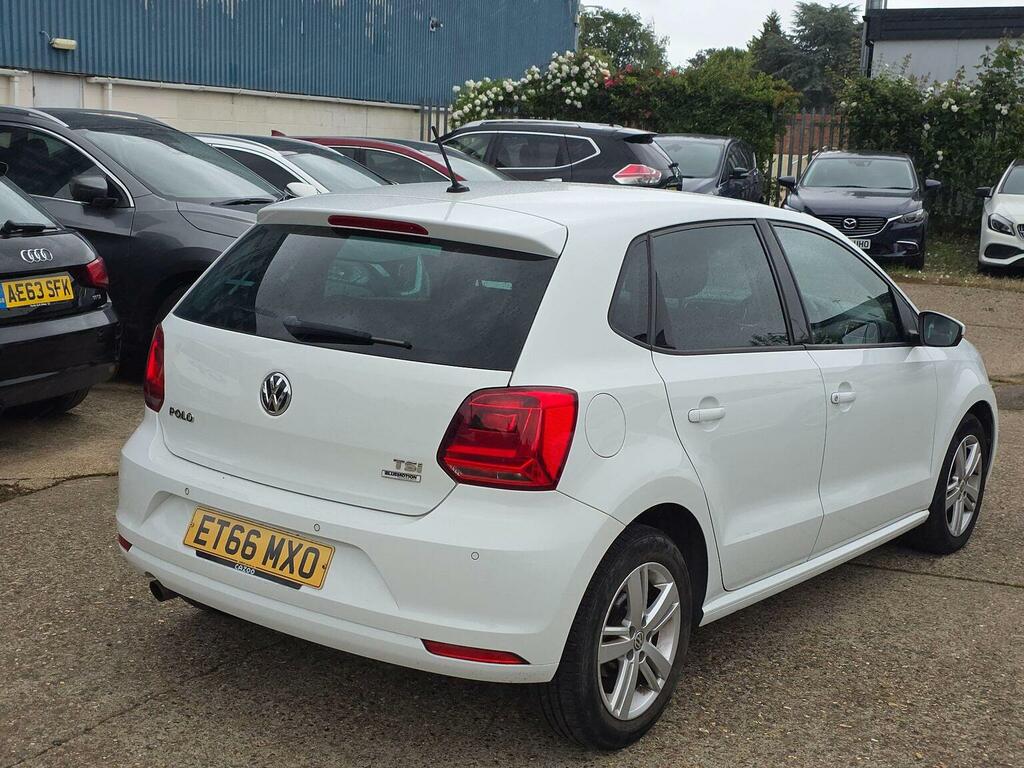 Volkswagen Polo Hatchback 1.2 Tsi Bluemotion Tech Match Euro 6 S ET66MXO White #3