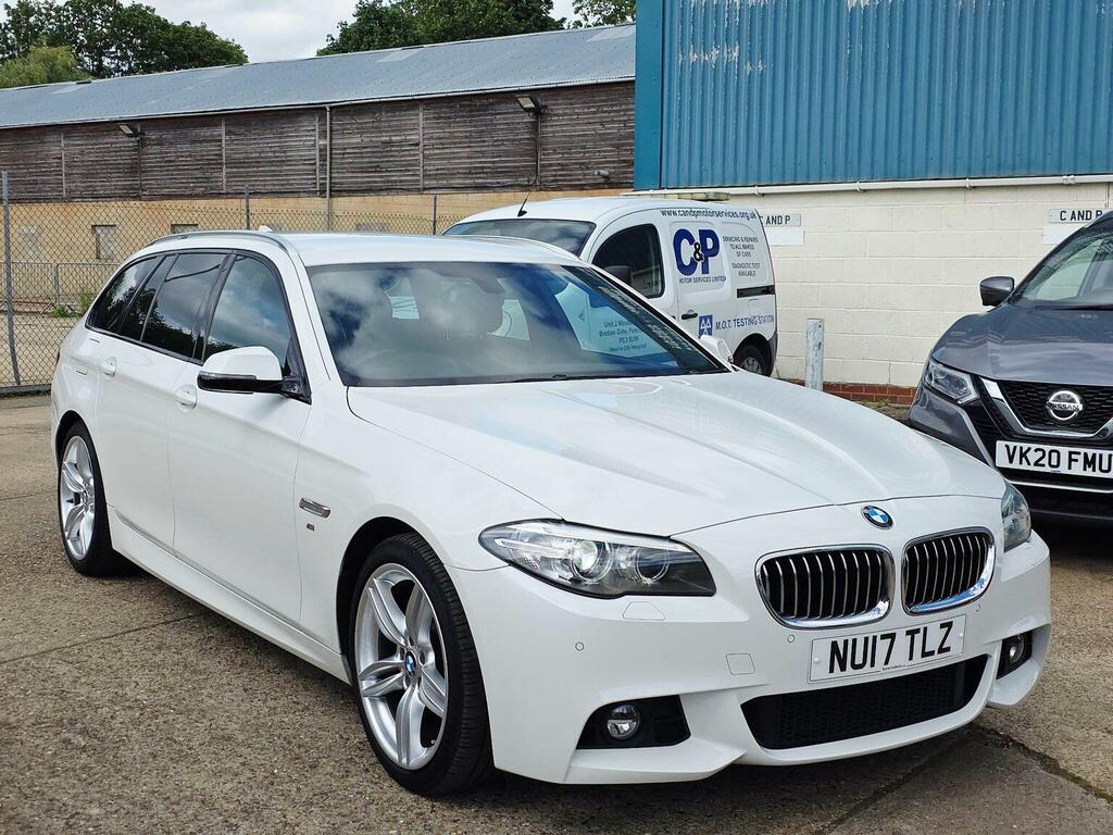 BMW 5 Series Estate 2.0 520D M Sport Touring Euro 6 Ss NU17TLZ White