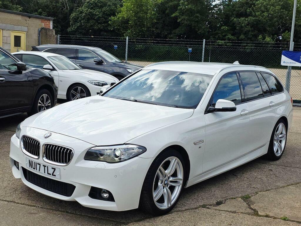 BMW 5 Series Estate 2.0 520D M Sport Touring Euro 6 Ss NU17TLZ White #5