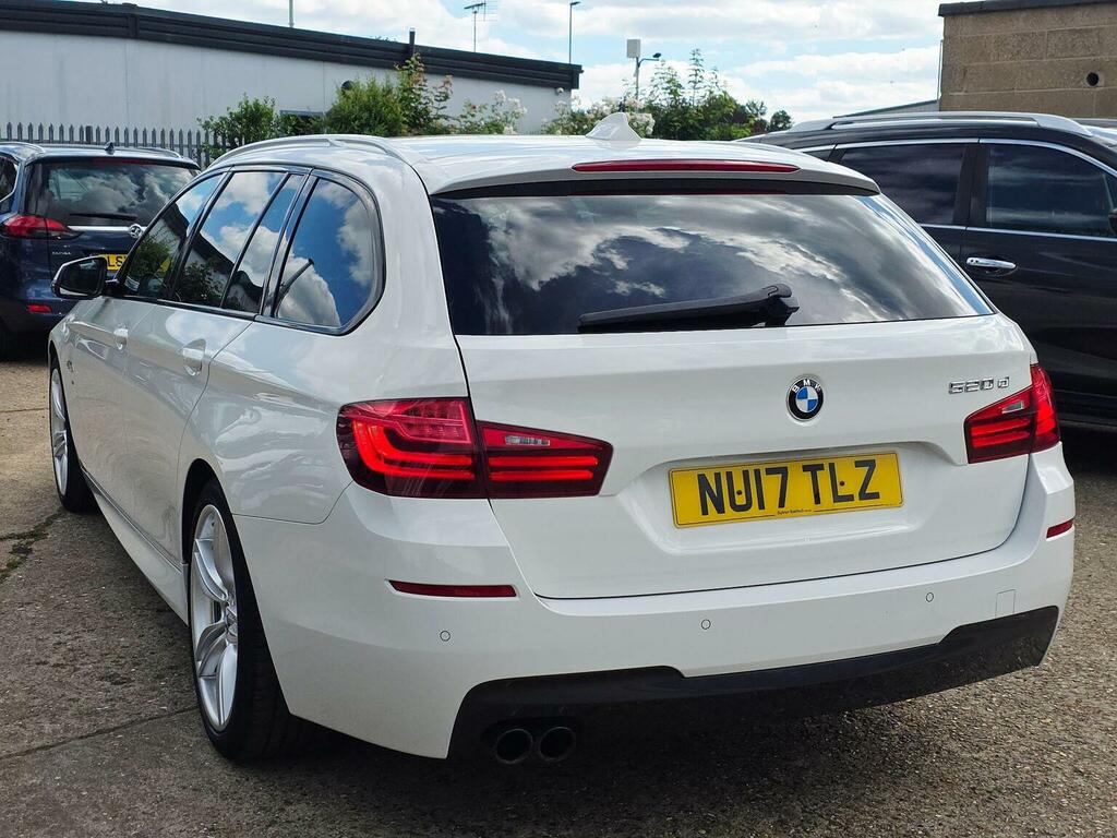 BMW 5 Series Estate 2.0 520D M Sport Touring Euro 6 Ss NU17TLZ White #4