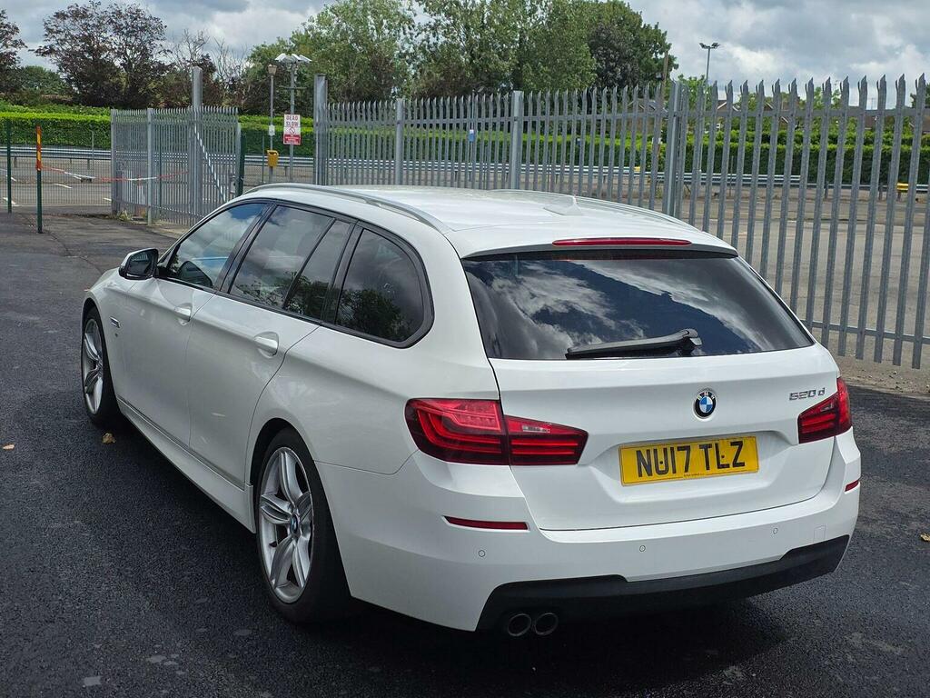 BMW 5 Series 2.0 520D M Sport Touring Euro 6 Ss White #5