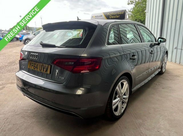 Audi A3 1.6 Tdi S Line Sportback Euro 6 YF64UVW Grey #3