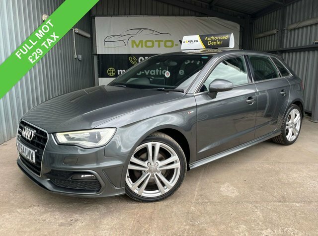 Audi A3 1.6 Tdi S Line Sportback Euro 6 YF64UVW Grey