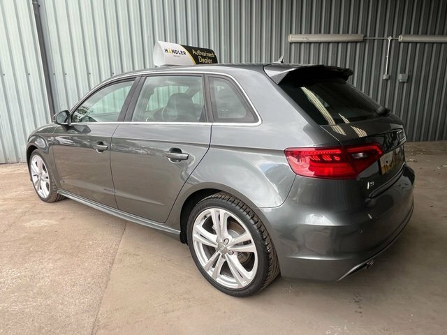 Audi A3 1.6 Tdi S Line Sportback Euro 6 YF64UVW Grey #6