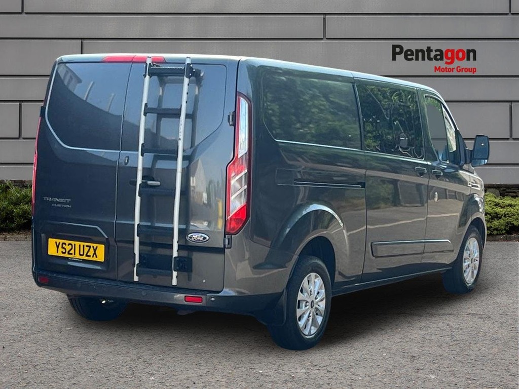 Ford Transit Custom 2.0 320 Ecoblue Limited Crew Van Double Cab Di YS21UZX Grey #4