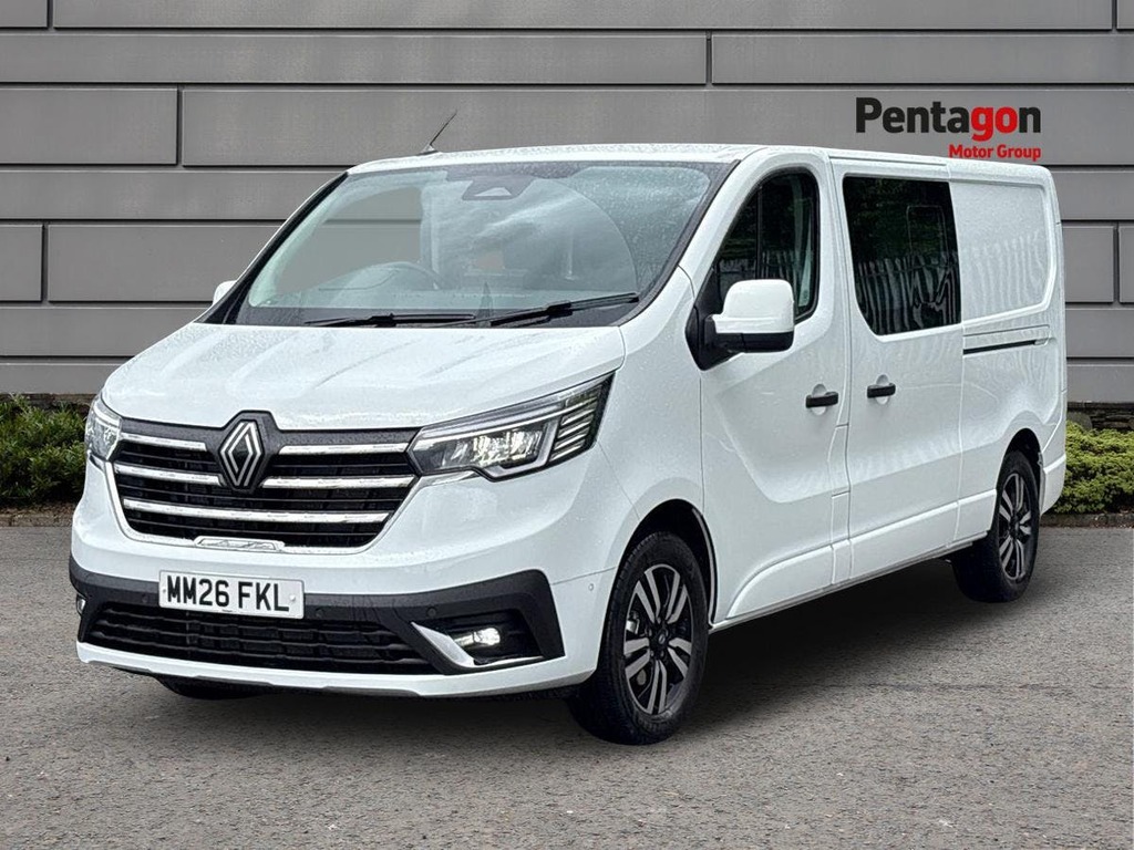Renault Trafic 2.0 Dci Blue Ll30 Extra Sport Crew Van Double Cab MM26FKL White #3