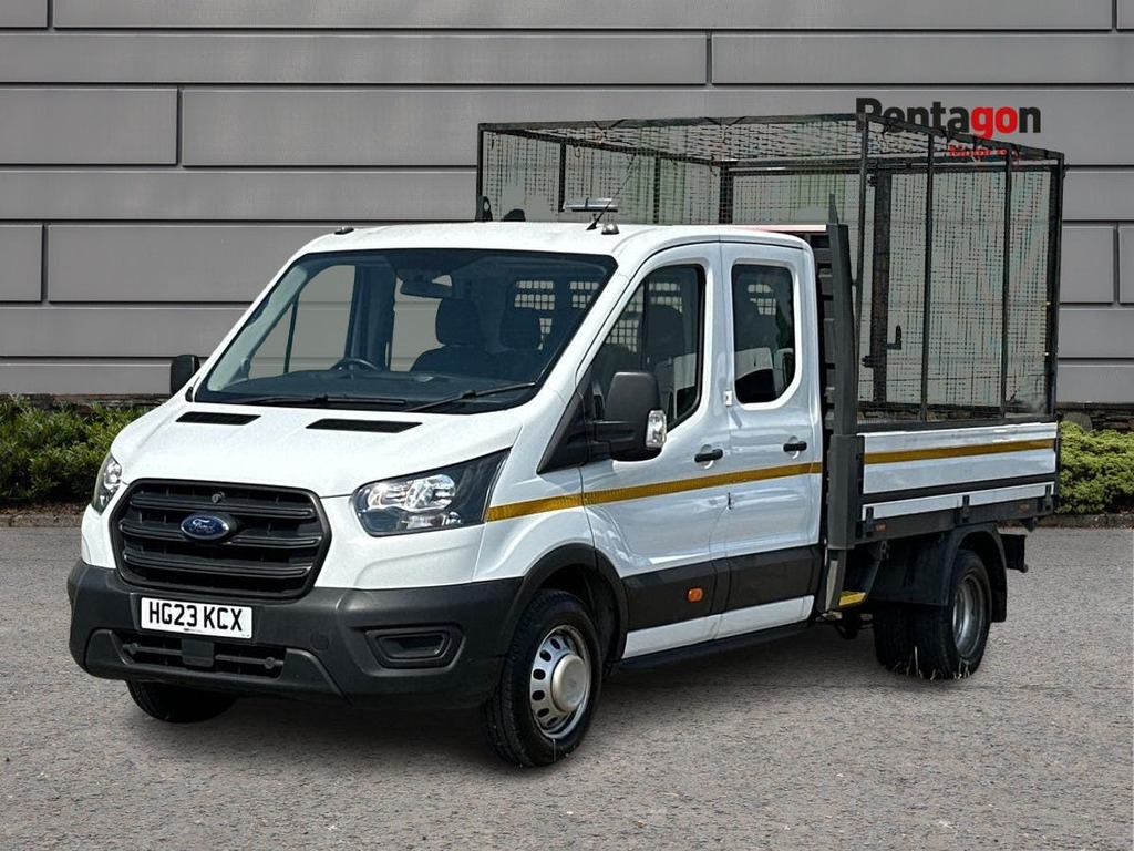 Ford Transit Custom 2.0 350 Ecoblue Leader Chassis Double Cab Dies HG23KCX White #3