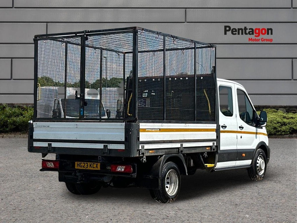 Ford Transit Custom 2.0 350 Ecoblue Leader Chassis Double Cab Dies HG23KCX White #4