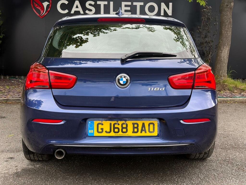 BMW 1 Series 2.0 118D Sport Euro 6 S S GJ68BAO Blue #4