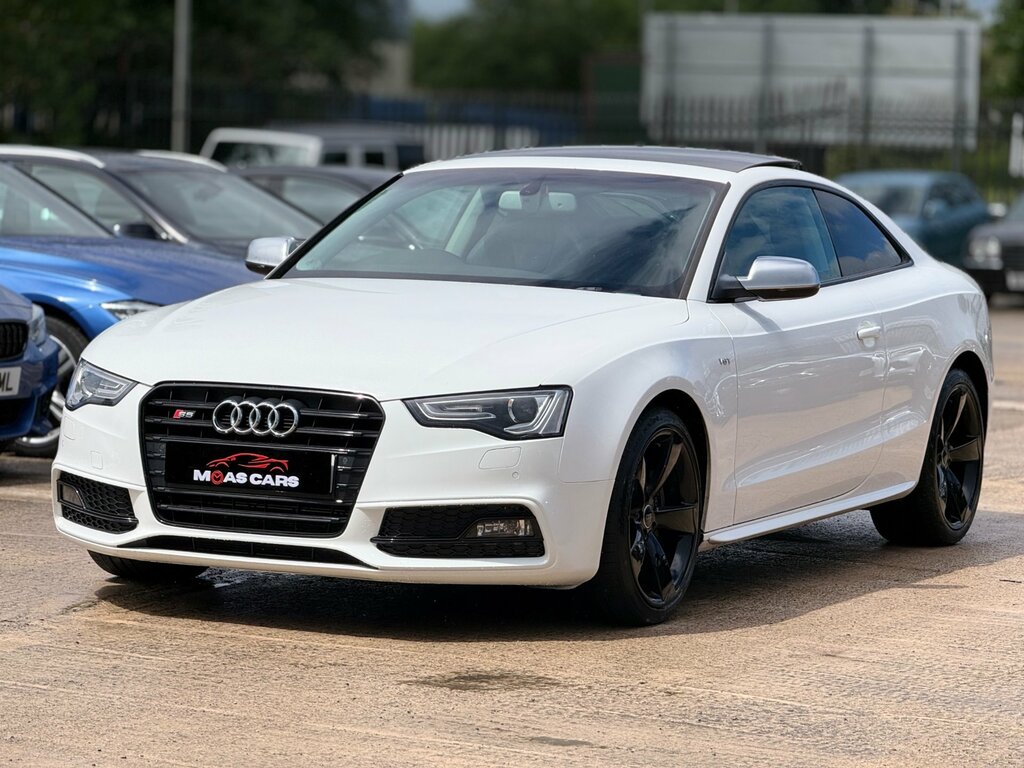 Audi S5 3.0 Tfsi V6 Black Edition Coupe S Troni White #2
