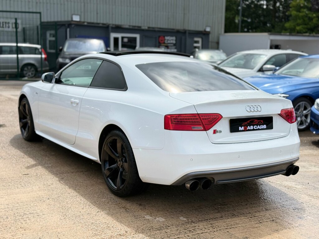 Audi S5 3.0 Tfsi V6 Black Edition Coupe S Troni White #6
