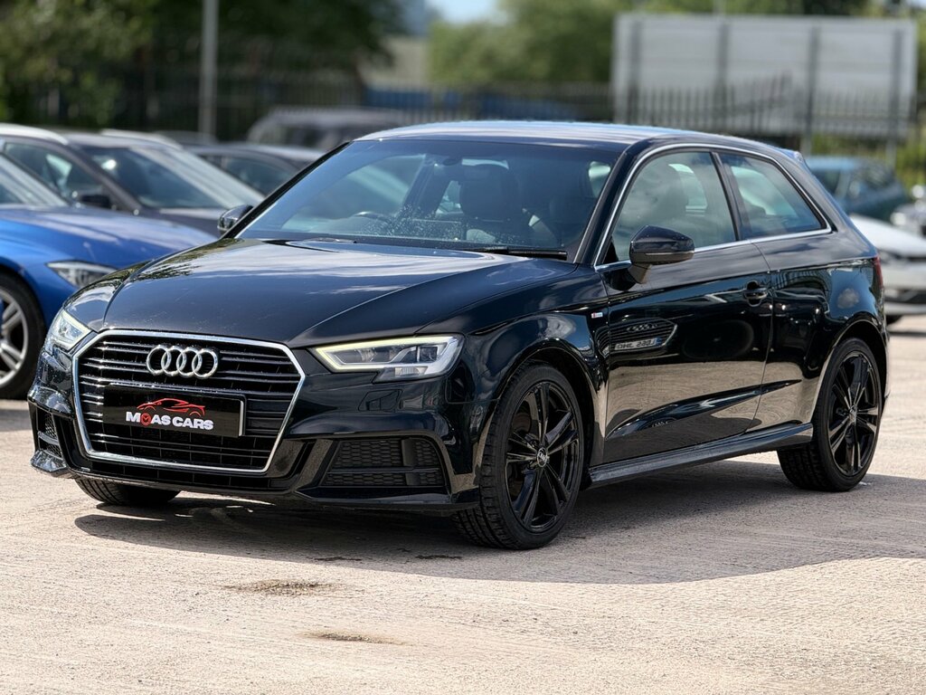 Audi A3 1.6 Tdi S Line Hatchback Euro 6 Black #2