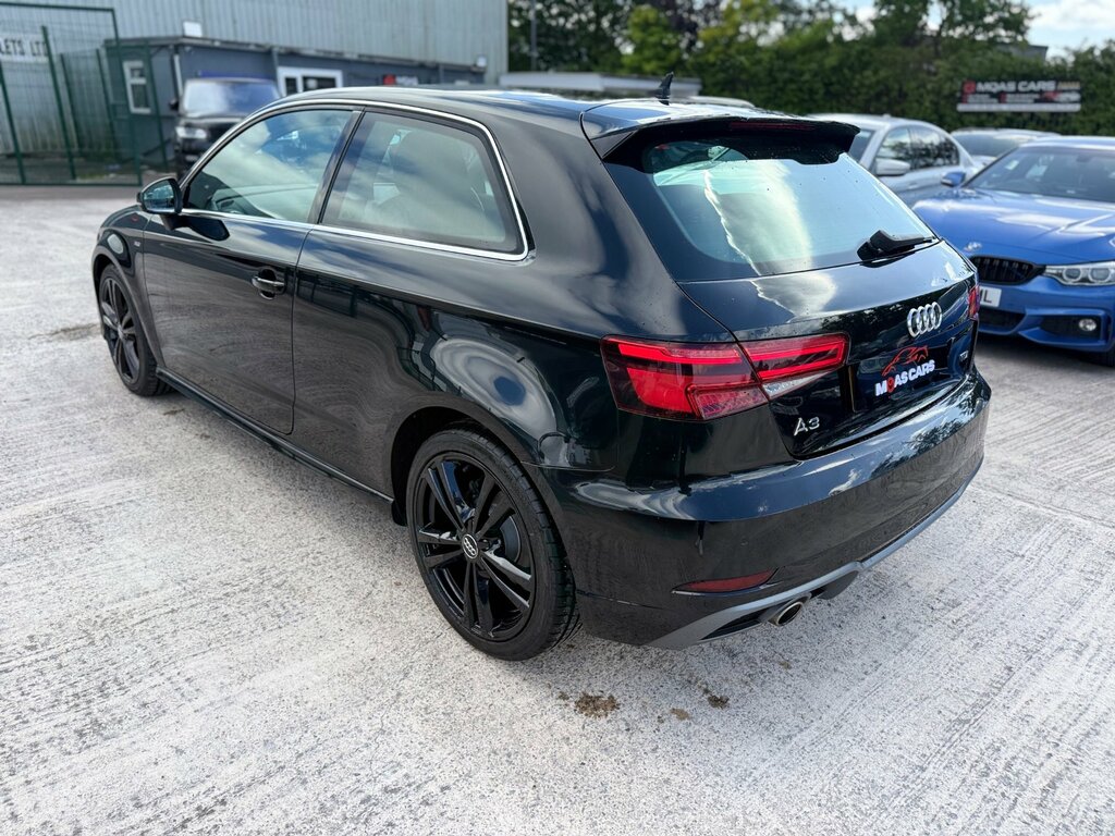 Audi A3 1.6 Tdi S Line Hatchback Euro 6 Black #3