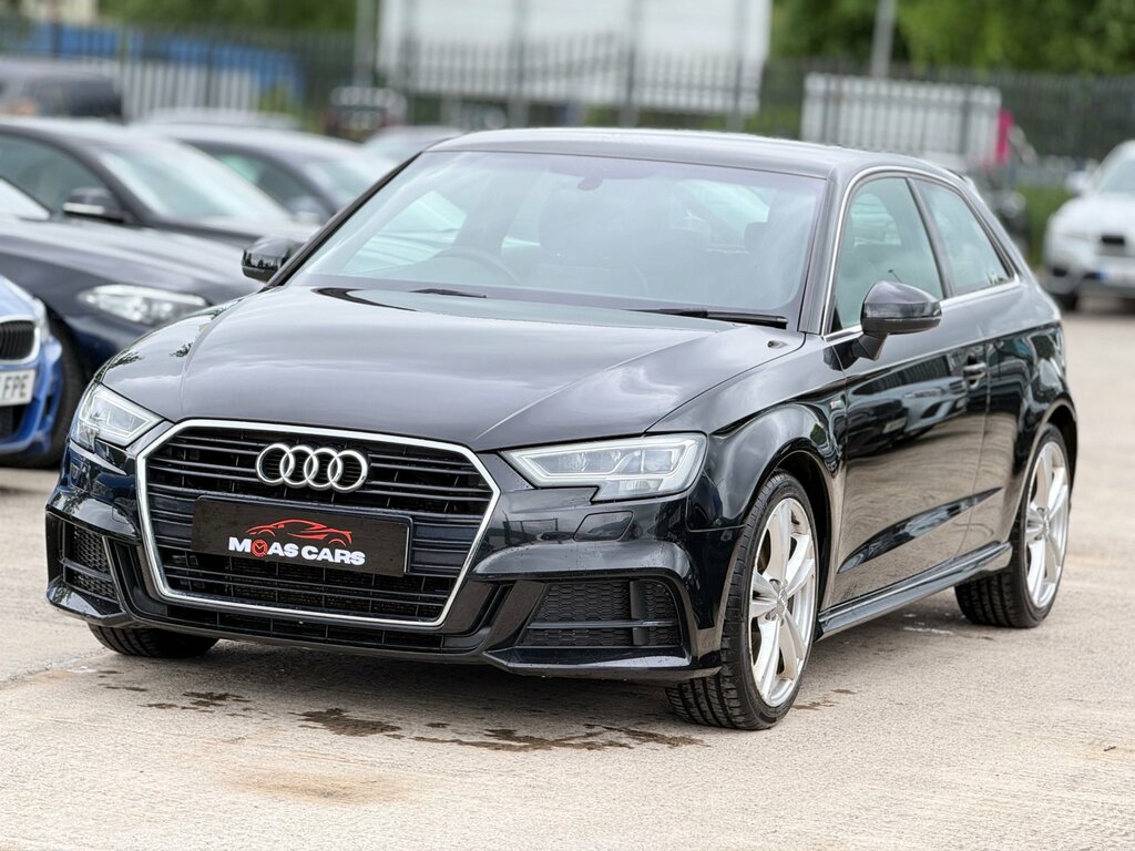 Audi A3 1.6 Tdi S Line Hatchback Euro 6 Black #2