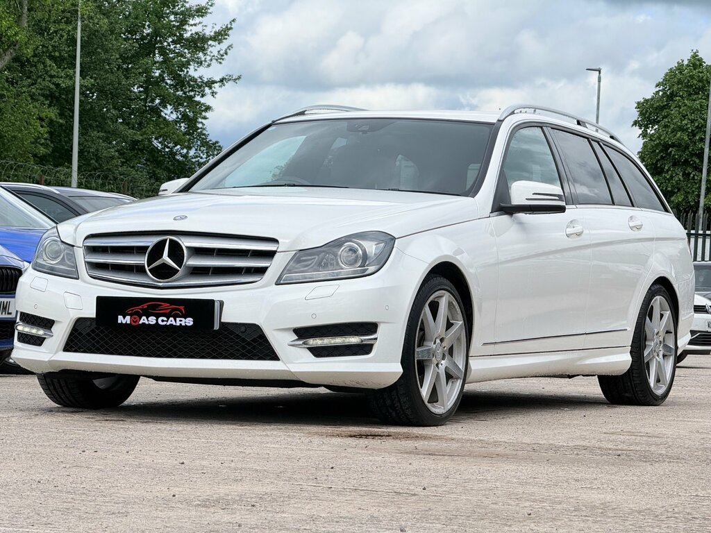Mercedes-Benz C Class 3.0 C350 Cdi V6 Amg Sport Estate G-tron White #2