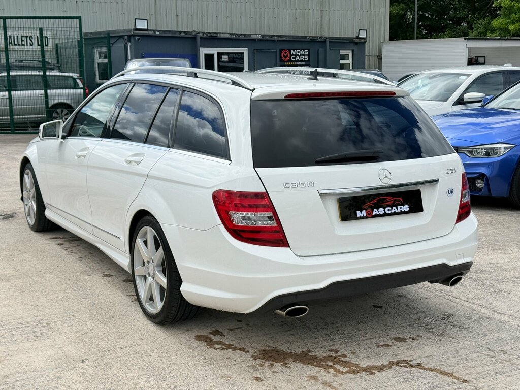 Mercedes-Benz C Class 3.0 C350 Cdi V6 Amg Sport Estate G-tron White #3