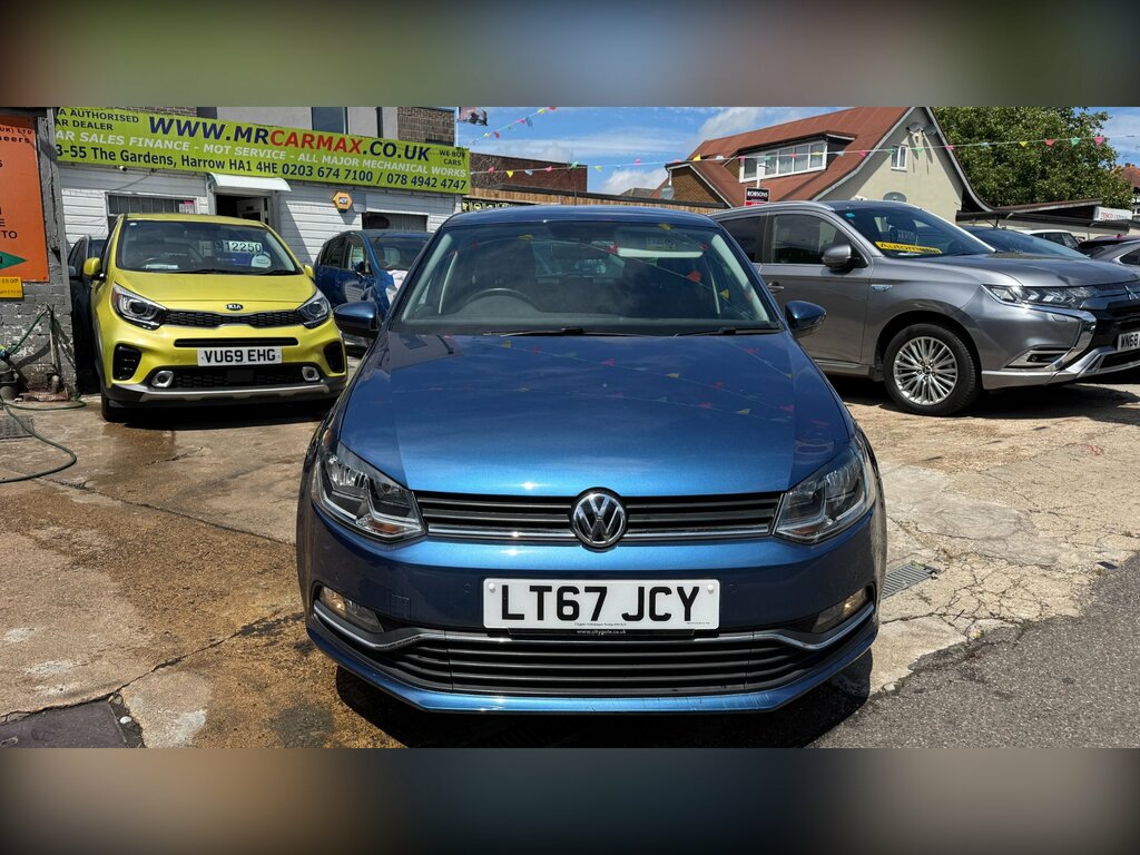 Volkswagen Polo 1.2 Tsi Match Edition Hatchback Dsg Eur LT67JCY Blue #2