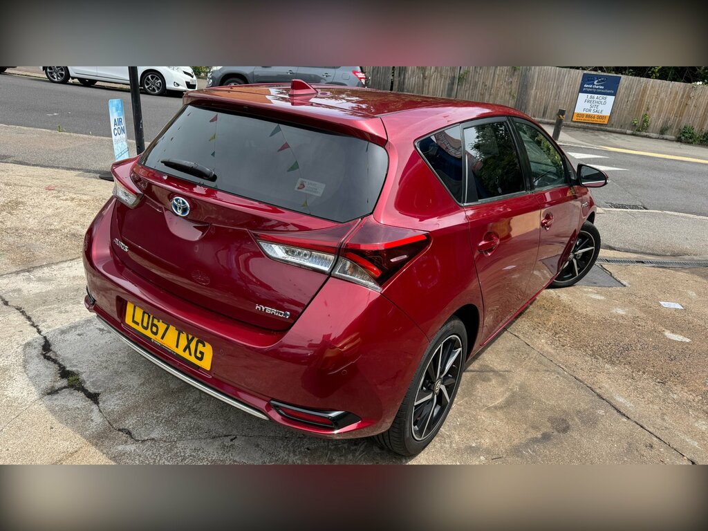 Toyota Auris 1.8 Vvt-h Design Hatchback Hybrid Cvt E Red #5