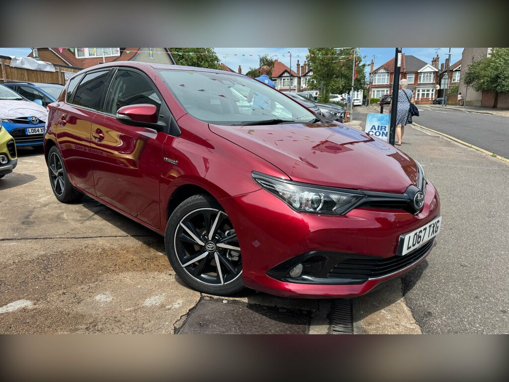 Toyota Auris 1.8 Vvt-h Design Hatchback Hybrid Cvt E Red #3