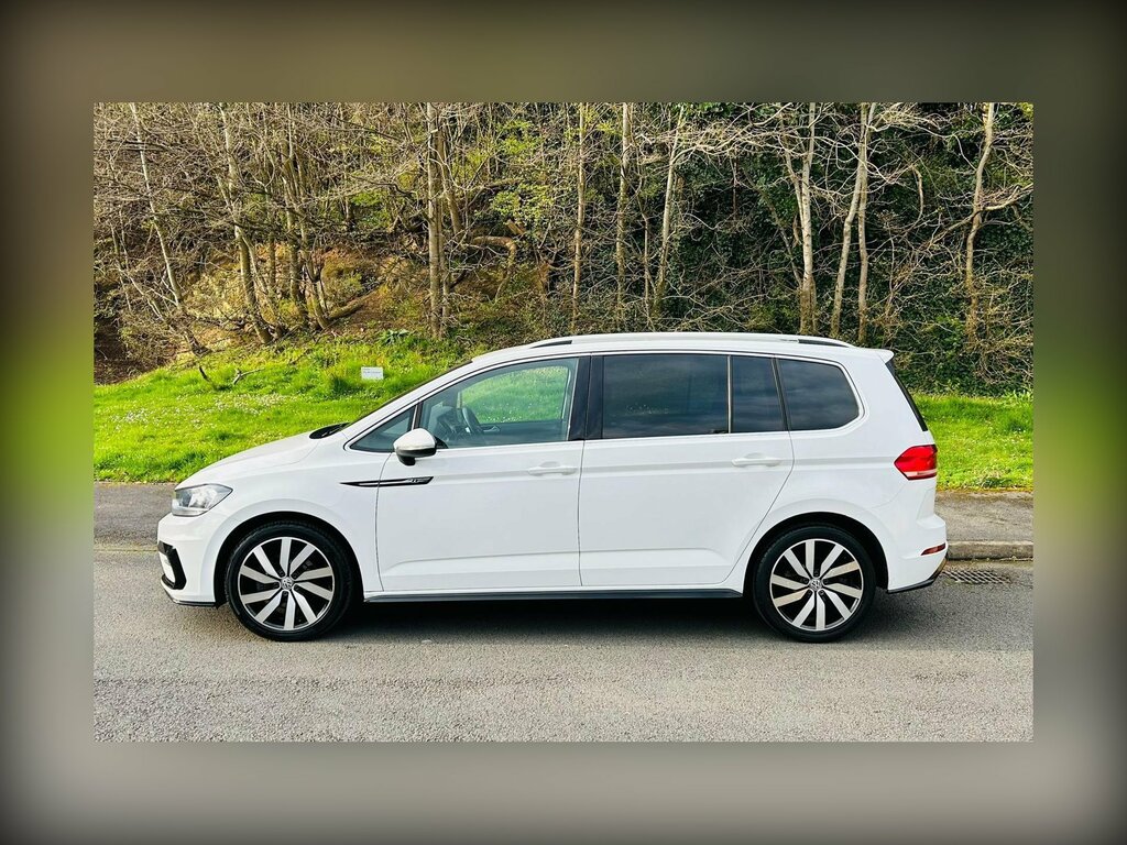 Volkswagen Touran 2.0 Tdi Bluemotion Tech R-line Dsg Euro 6 Ss White #2